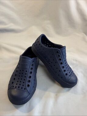 Native Shoes Kids Navy Slip-On Perforated Water-Ready Sneakers